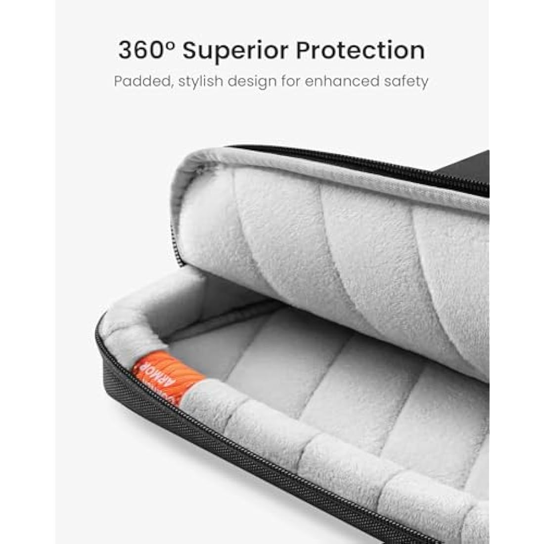 tomtoc 360° Sleeve for 15 Inch MacBook Air M3/A3114 M2/A2941 2024-2023, 2024 15 Inch Microsoft Surface Laptop 6/5/4/3, Dell XPS 15 Plus 2022, 15 Inch MacBook Pro A1990 A1707, Laptop Bag