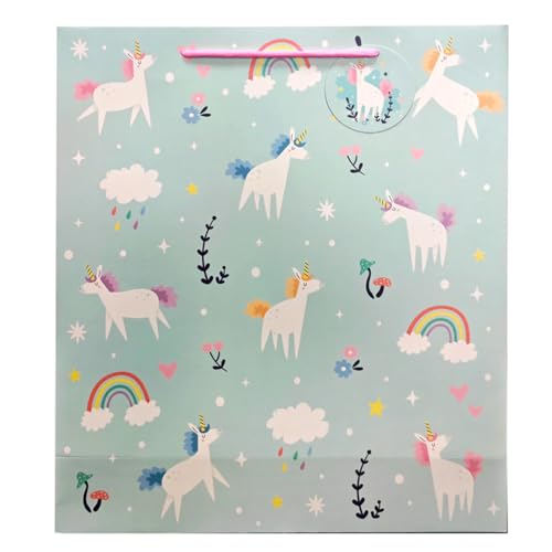 Puckator Unicorn Magic Gift Bag Extra Large - Birthday Gift Bag For Presents - Present Bag For Females - Kids Birthday Presents - Present Bags For Gifts - Gift Box For Baby