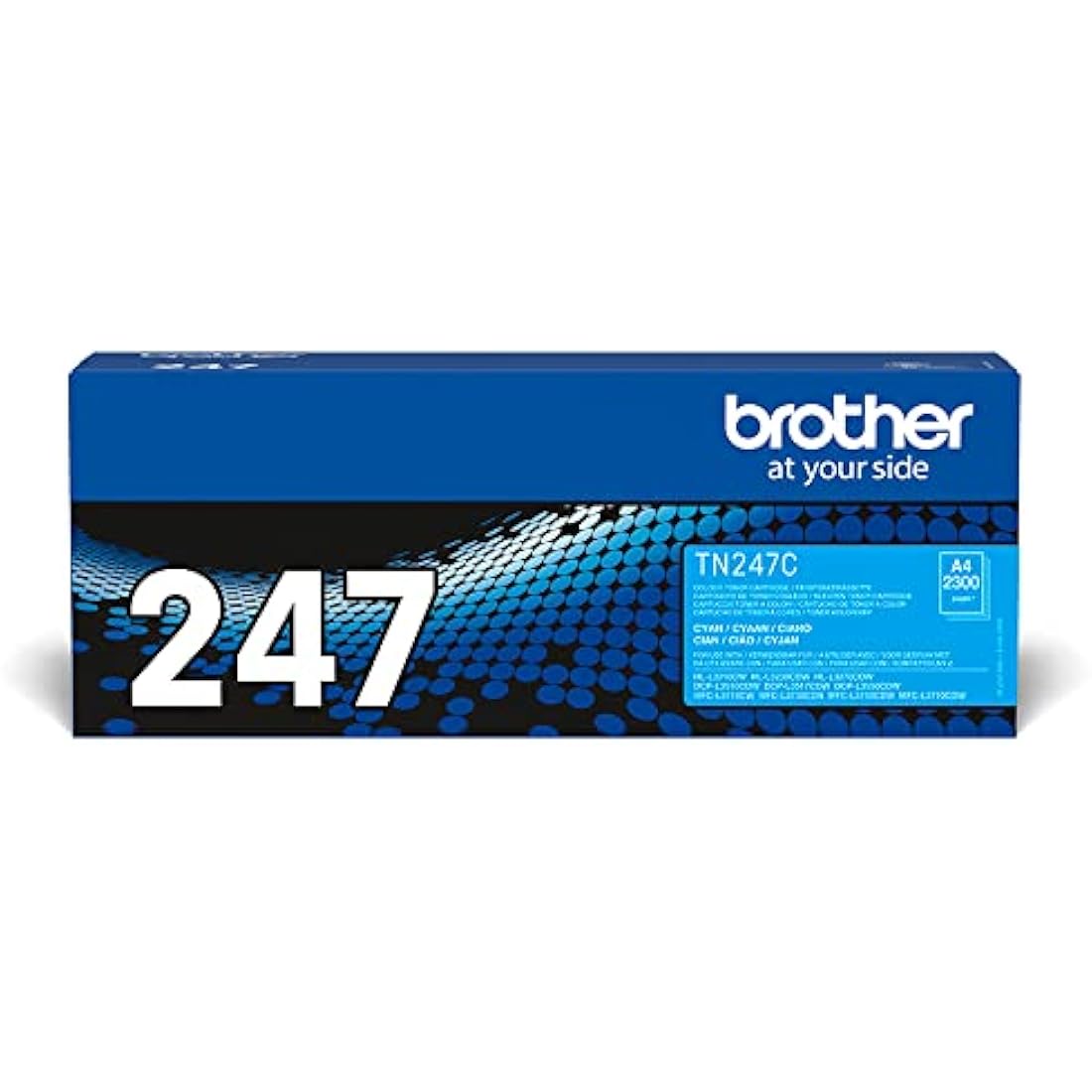 Brother TN-247C Toner Cartridge, Cyan, Single Pack, High Yield, Includes 1 x Toner Cartridge, Brother Genuine Supplies