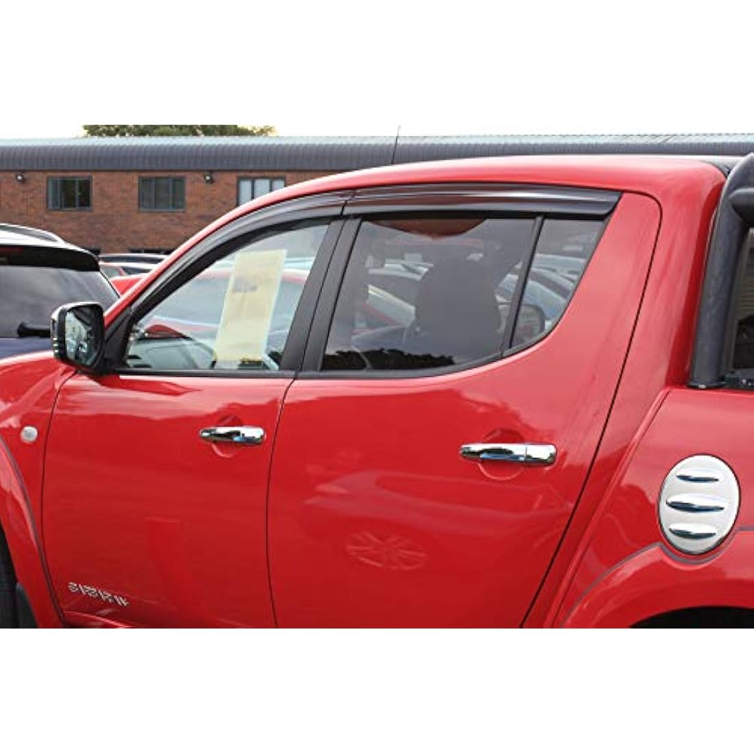 AUTO CLOVER Wind Deflectors Set for Mitsubishi L200 2006-2015 Double Cab (4 pieces)
