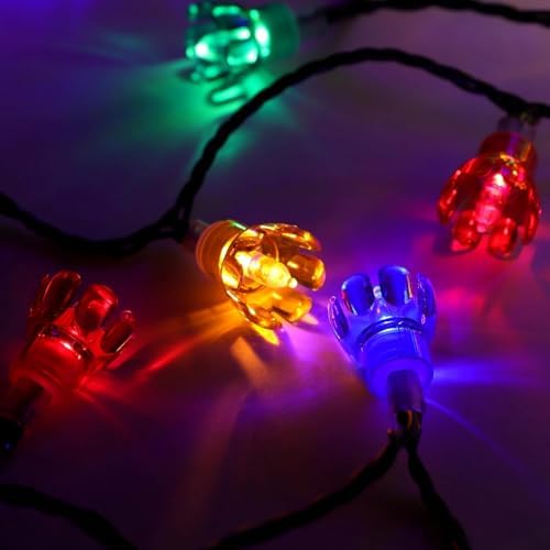 Christmas Concepts® 300 30m/98ft Retro Multi Coloured LED Petal Lights with 8 Function Controller – Indoor/Outdoor – Energy Efficient A++ - Christmas Lights