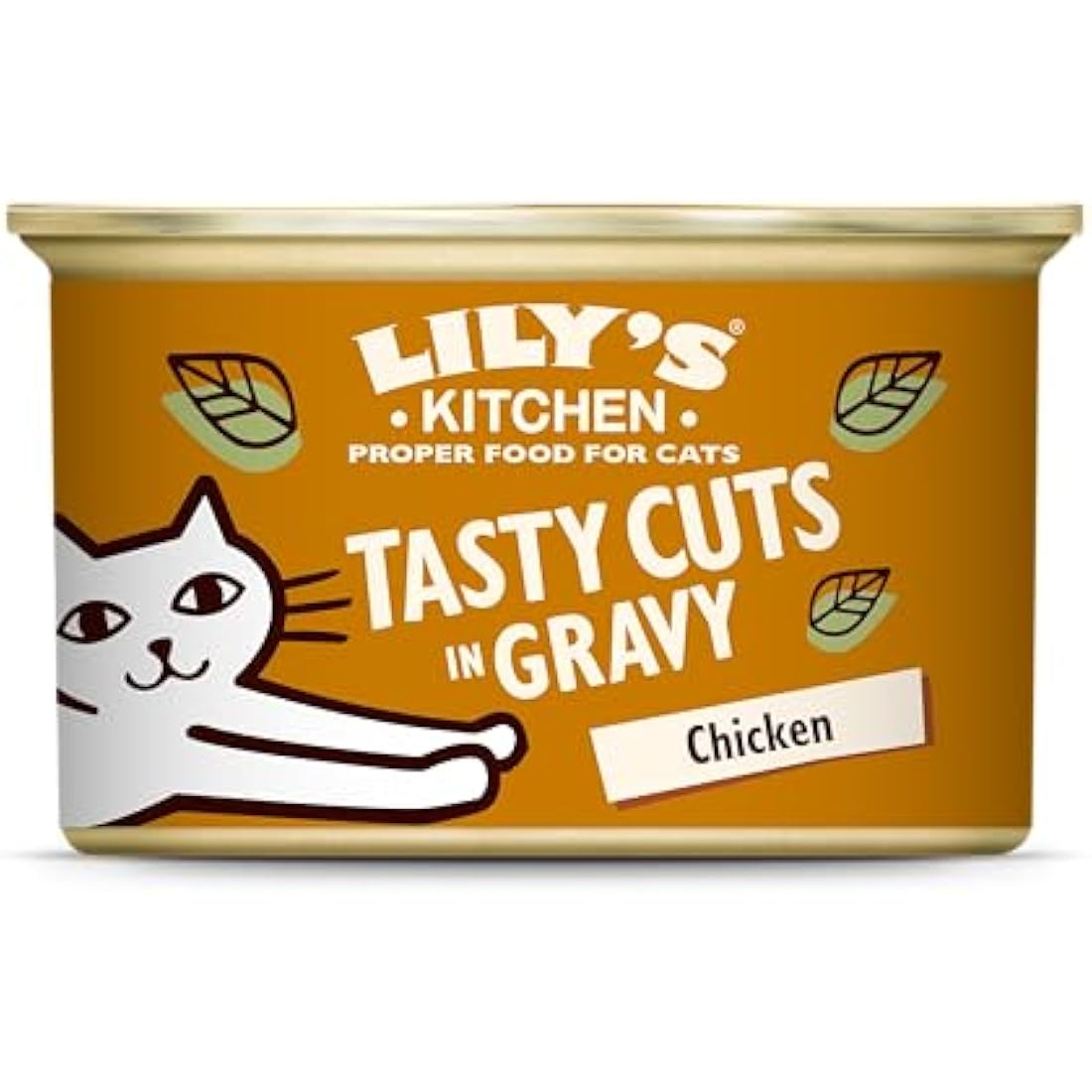Lily's Kitchen Natural Adult Wet Cat Food Tin Chicken Tasty Cuts in Gravy Grain-Free Recipe 24 x 85g