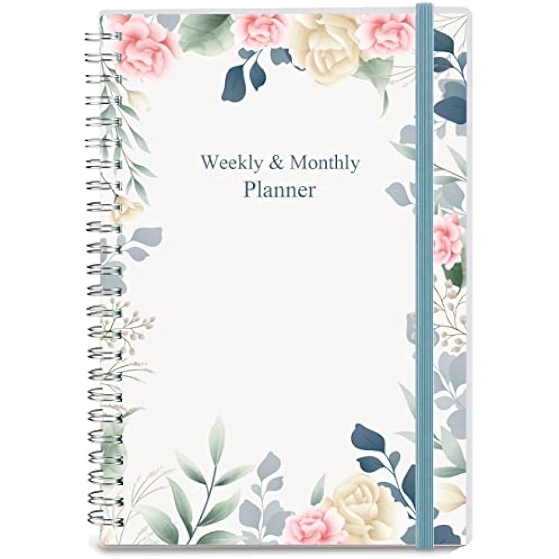 Undated Diary A5 Planner for 2025 or Any Year, Weekly & Monthly Organizer Notebook&Journal to Track Goals, Improve Productivity & Time Management, 15 x 21cm, Perfect to Organize Your Daily Life