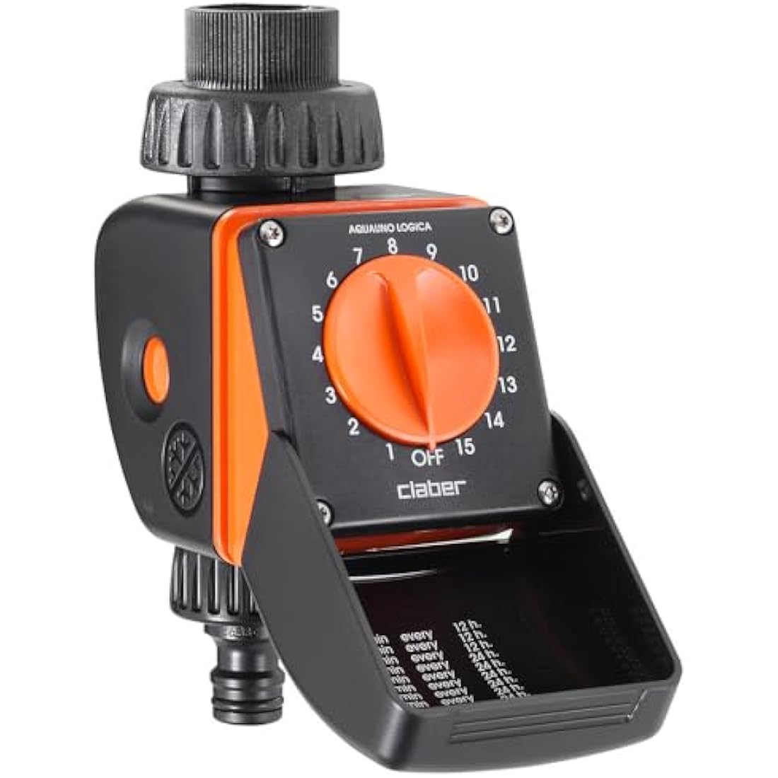 Claber 53922 8422 Aquauno Logic Programmer (Black/Orange)