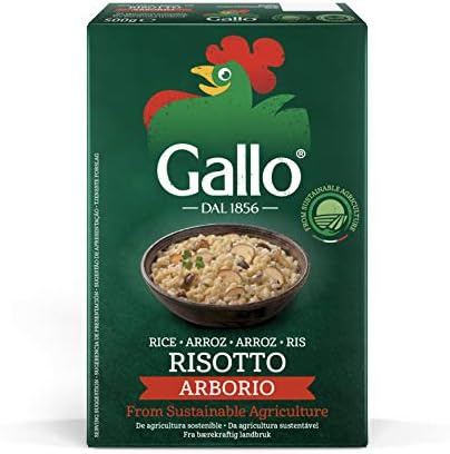 Riso Gallo Vegan Arborio Rice, 500 g (Pack of 12)