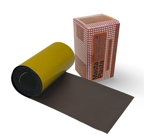 MastaPlasta Original Self-Adhesive Leather Repair Patch - Dark Brown 150 x 10cm (60 x 4in). Your Quick and Easy All-in-One Upholstery-Quality Leather Repair Kit for Sofas, Car Seats, Bags & DIY