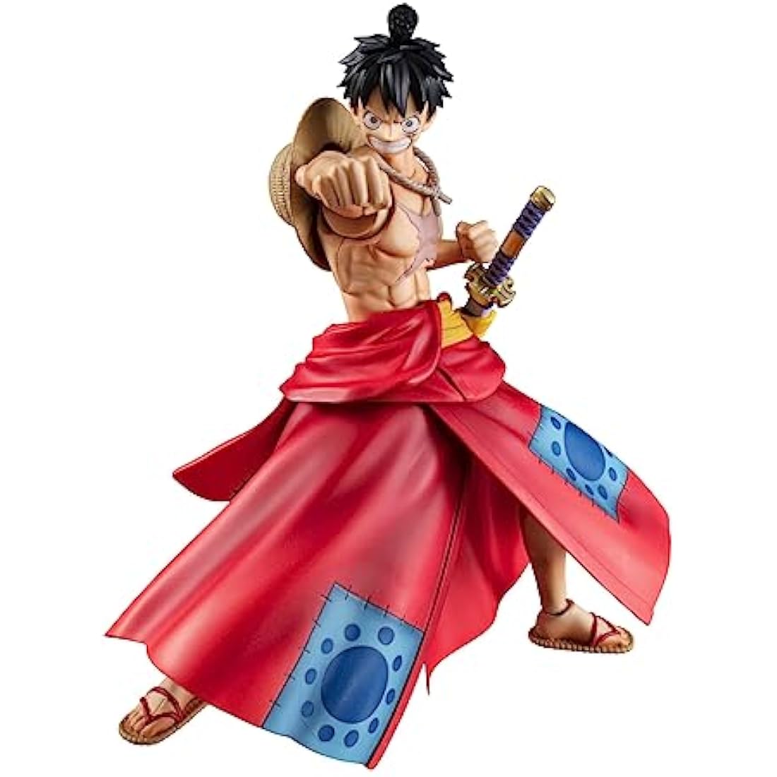 Megahouse One Piece Luffy Taro Figure Variable Action Heroes 17 cm, Mehrfarbig, Standard Size
