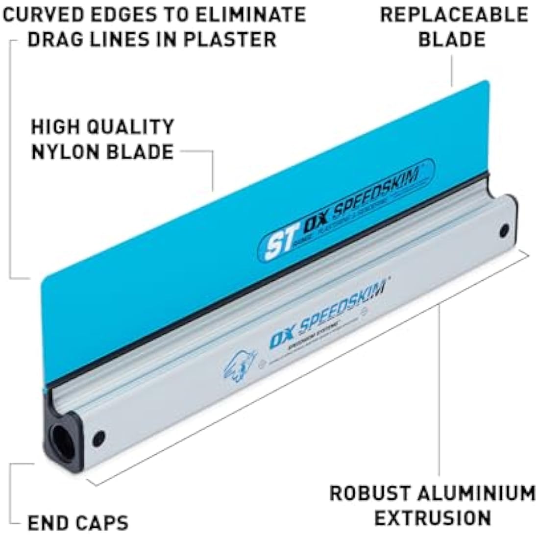 OX Speedskim Semi Flexible Plastering Rule - ST 450mm
