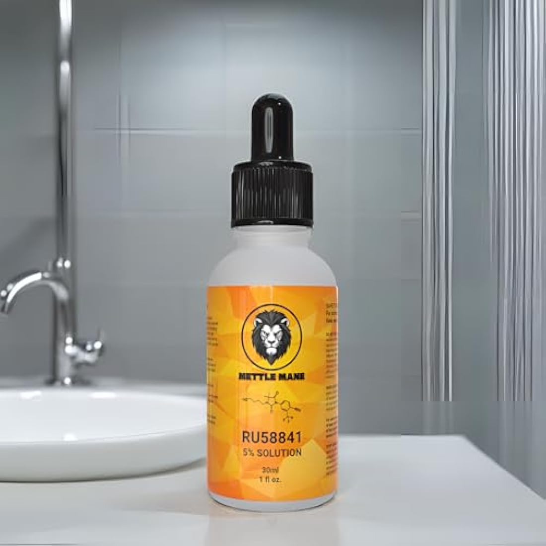 Mettle Mane - RU58841 5% Solution (50mg/ml) - DHT Blocker Hair Serum - 30ml Bottle
