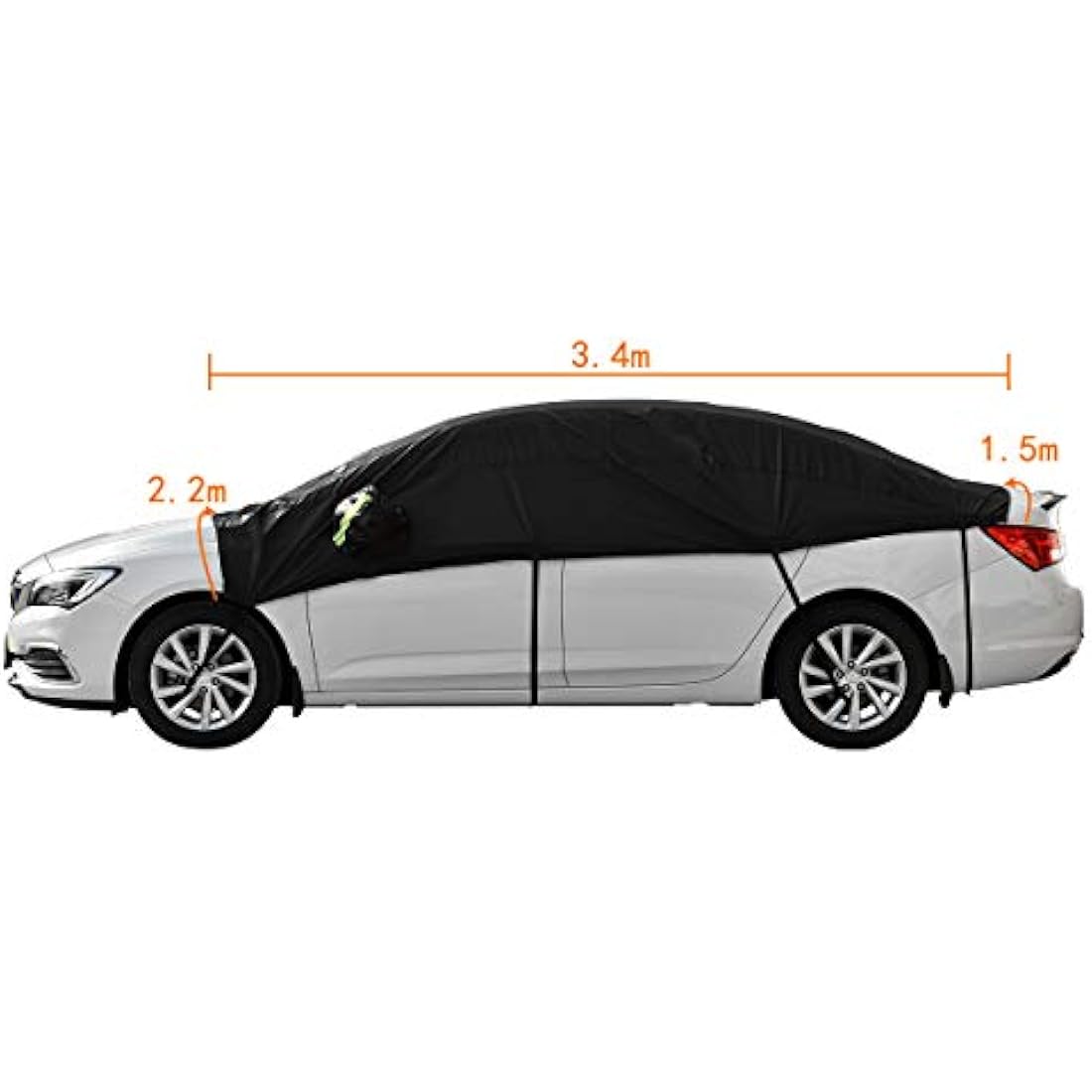 Queta Windshield Snow Cover Car Half Car Cover Front Screen Protective Cover Snow Ice Dust Guard Cover