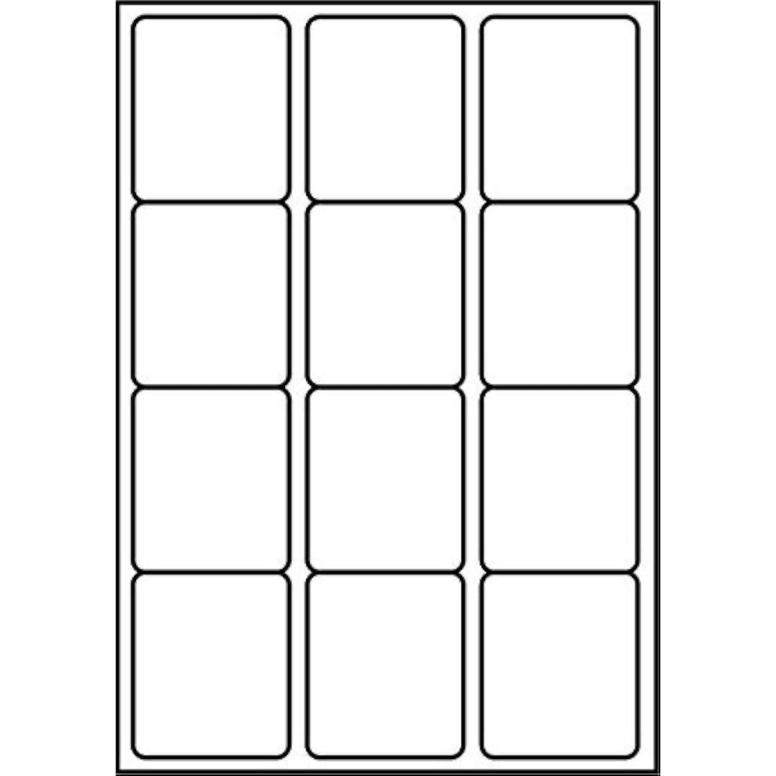 SmithPackaging A4 Self Adhesive Address Labels, 12 Labels Per Sheet, 100 Sheets, 63.5 x 72mm 1200 Labels