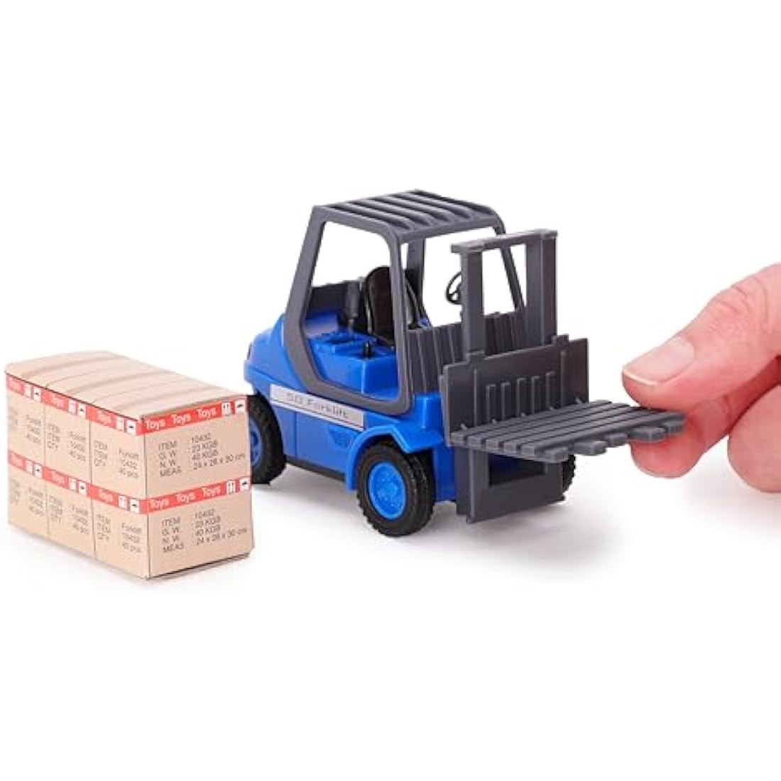 Toyland®- 15cm(6") MAN Freight Truck And Forklift - Transport Goods -Load And Go - 1:48 Scale - Kids Toys (One At Random)