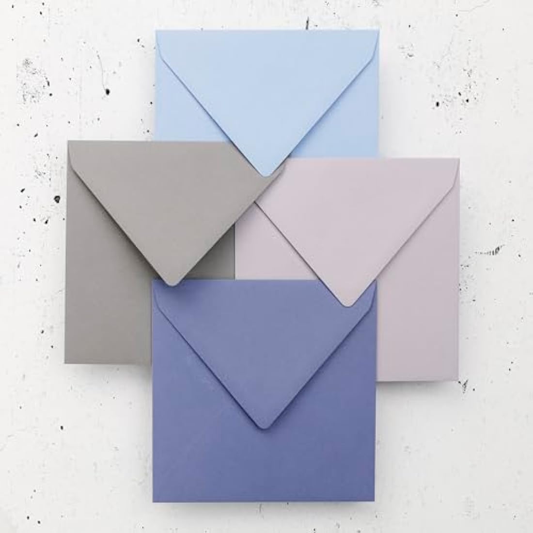 Clairefontaine - Ref 5328C - Pollen Envelopes (Pack of 20) - 140 x 140mm Sized, 120gsm Paper, Gummed Seal, Inkjet & Laser Printer Compatible, Acid Free - Koala Grey