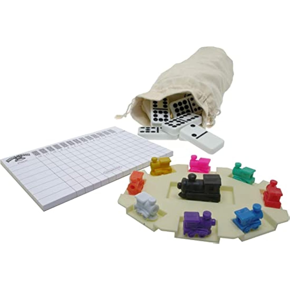 Brimtoy Mexican train dominoes double 12s