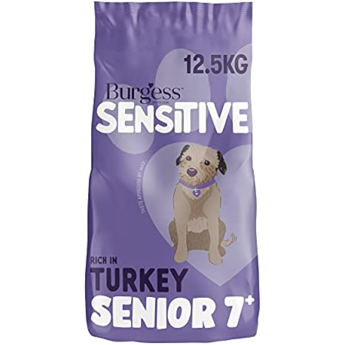 Burgess Sensitive Dry Senior Dog Food 7+ Rich in Turkey, 12.5 kg