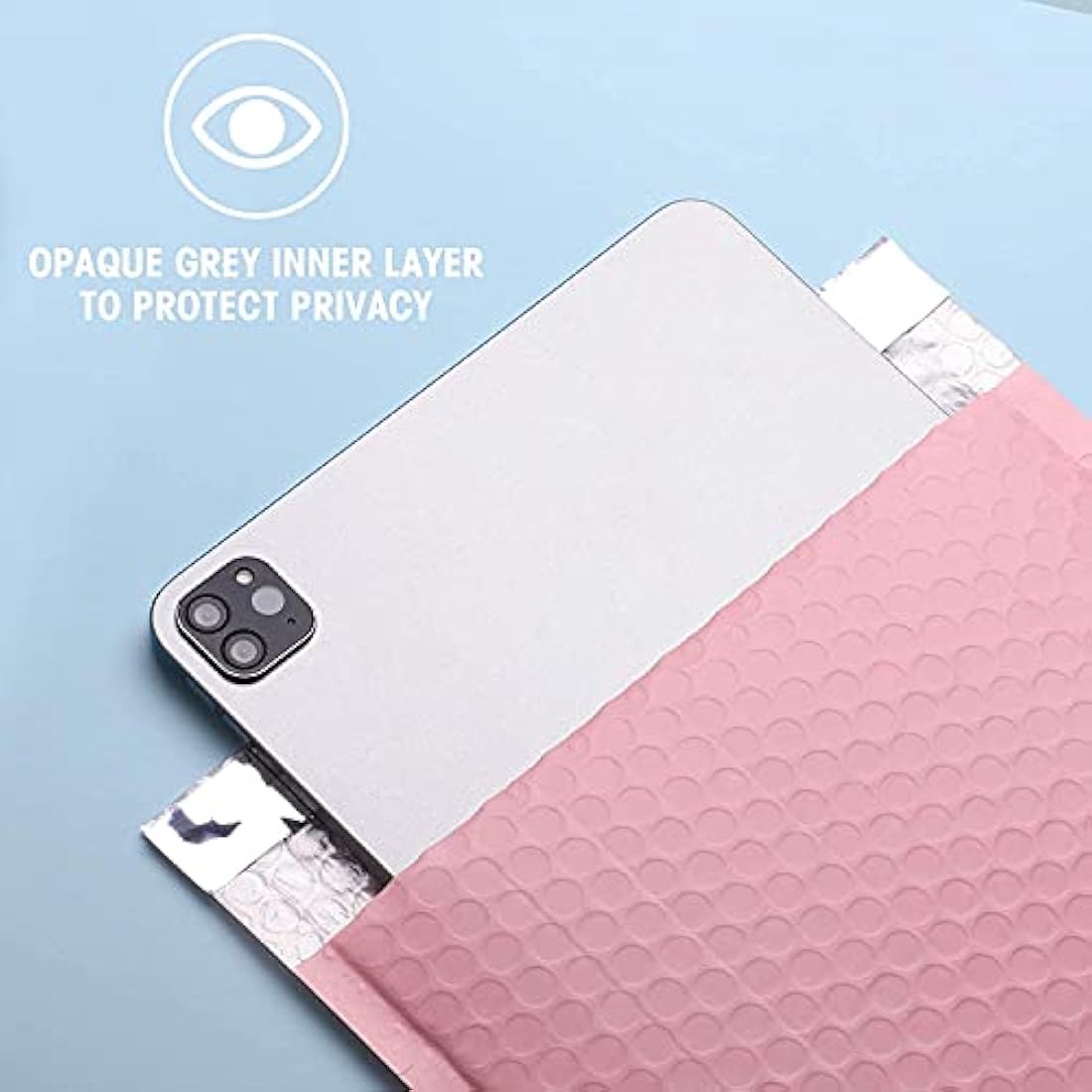 Switory 25Pcs Poly Bubble Mailers Padded Envelopes Bulk Bubble Lined Wrap Polymailer Bags for Shipping/Packaging/Mailing Self Seal, Pale Pink (Inside Size: 26.7x38cm)