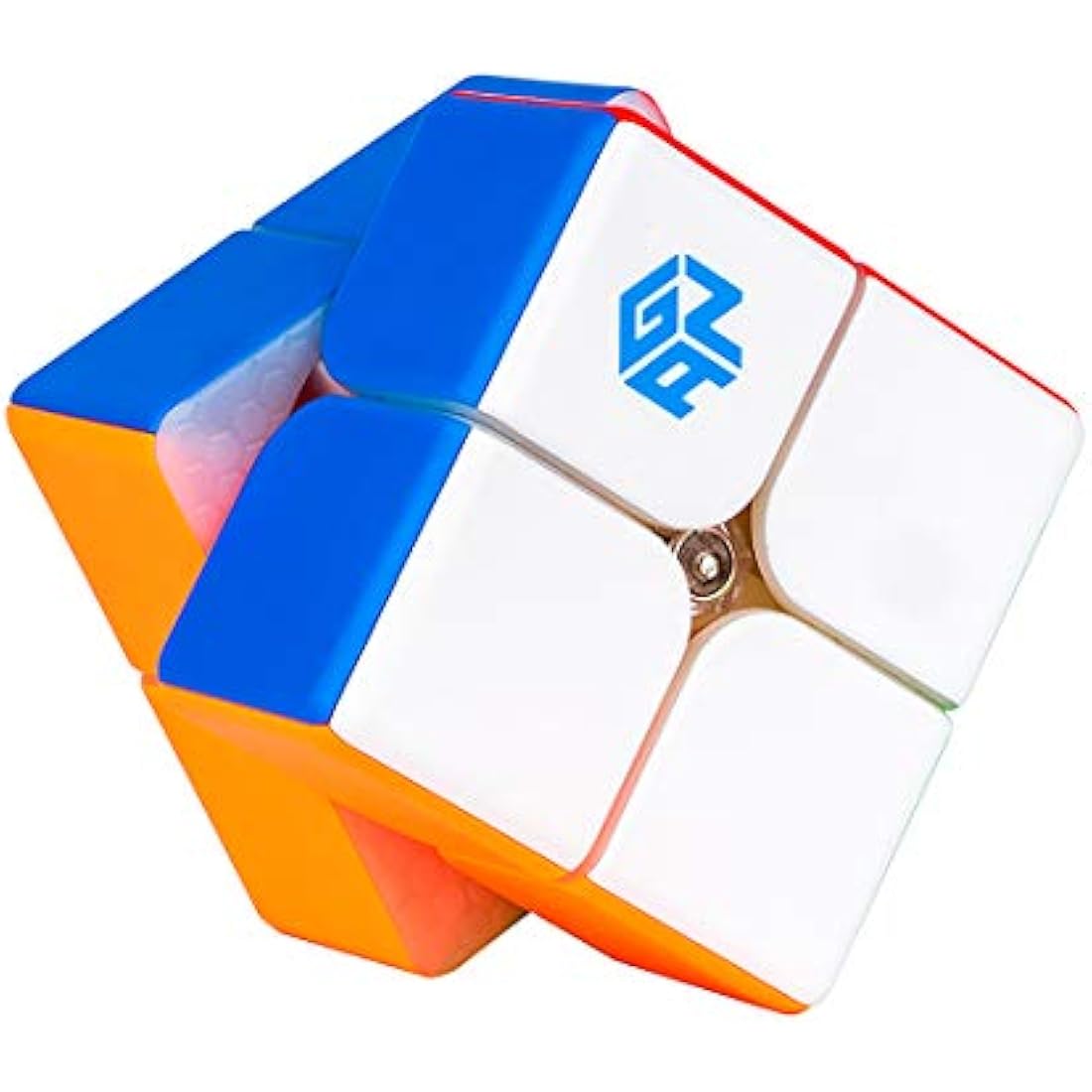 GAN 249 V2 Speed Cube, 2x2 Magic Cube Profession 2 by 2 Stickerless Cube, Fast Smooth Turning Honneycomb Design IPG Core, Best Gift for Kids & Adults(49mm)