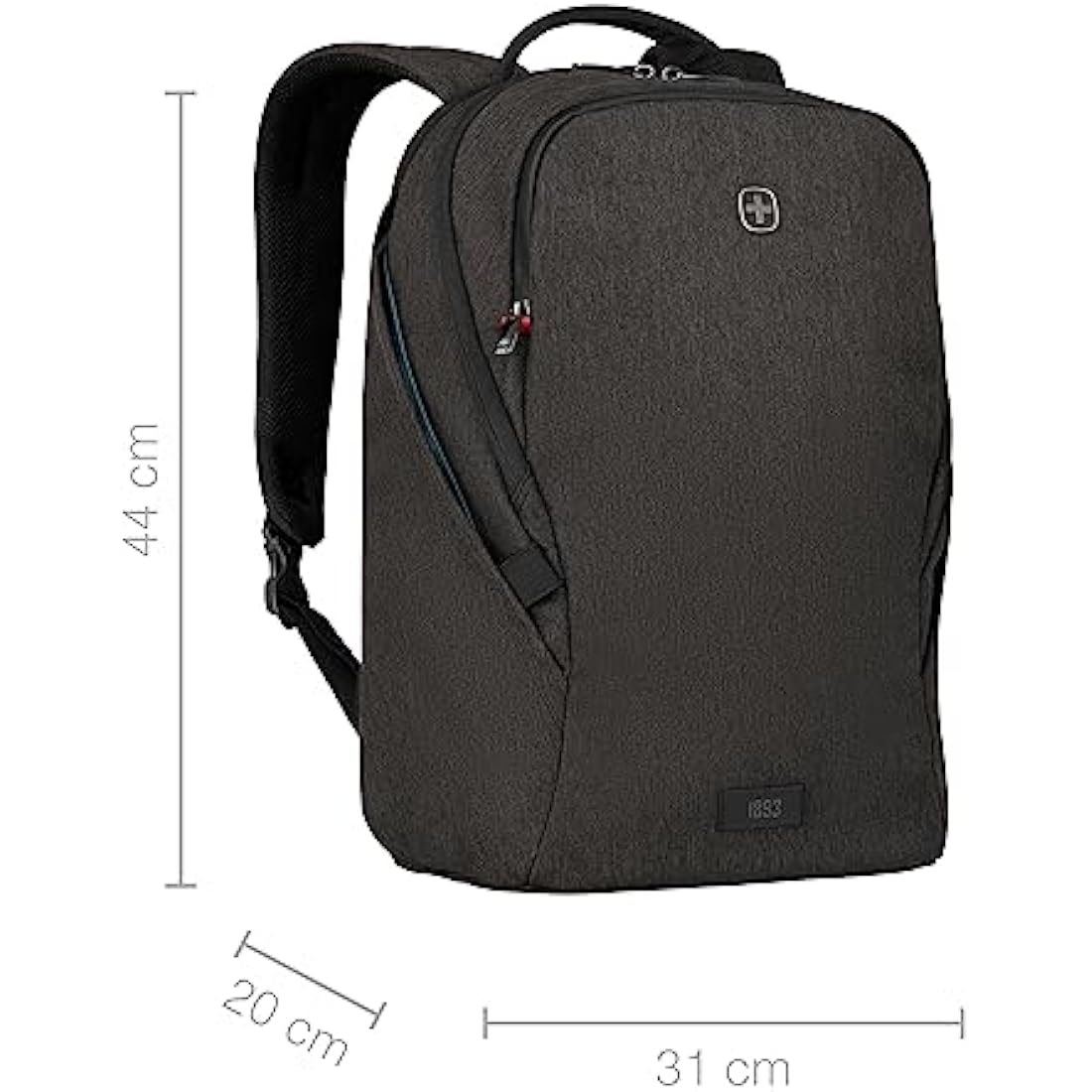 Wenger MX Light Laptop Backpack with Tablet Compartment, Notebook up to 16 Inches, Tablet up to 10 Inches, Organiser, Women, Men, Office, Business, Travel, University