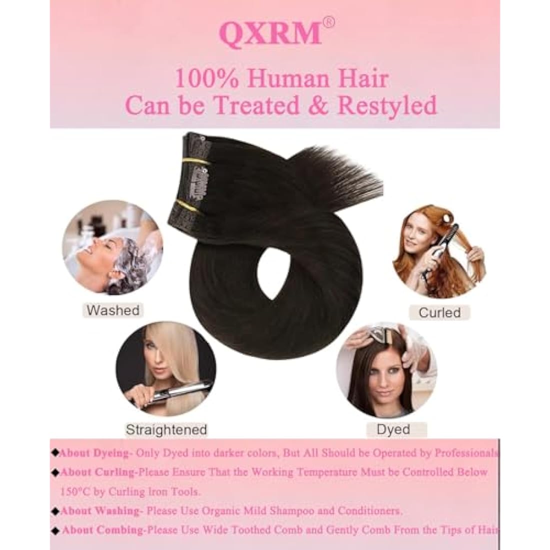 Clip in Hair Extensions Real Human Hair Straight Real Remy Human Hair 8pcs 100g Double Weft Remy Real Human Hair Clip in Extensions (#1B Natural Black, 18 Inch)
