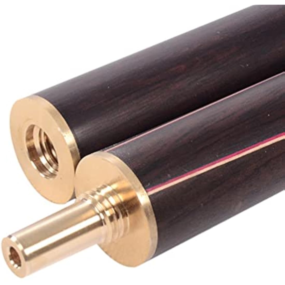 CUESOUL Classic Handmade 57 Inches 18oz Rosewood 3/4 Jointed Snooker Billiard Pool Cue, Rosewood Butts and Aluminum Telescope Extension with Leathertte Protective Case, 9.5mm Tip Snooker Cue Set