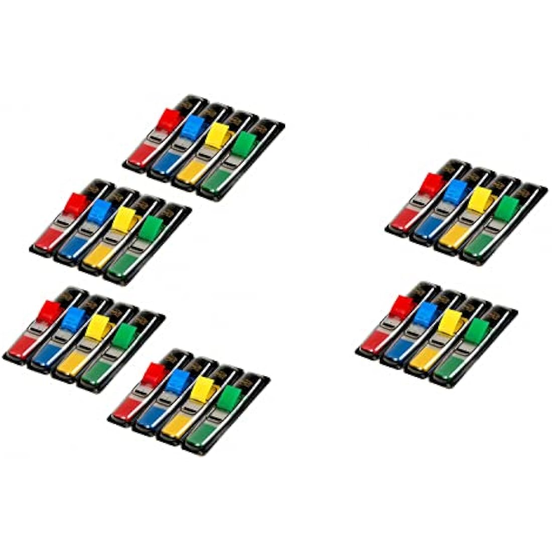 Post-it Index Small Flags, 4 Assorted Colours, 4 + 2 FREE dispensers of 4 Pads