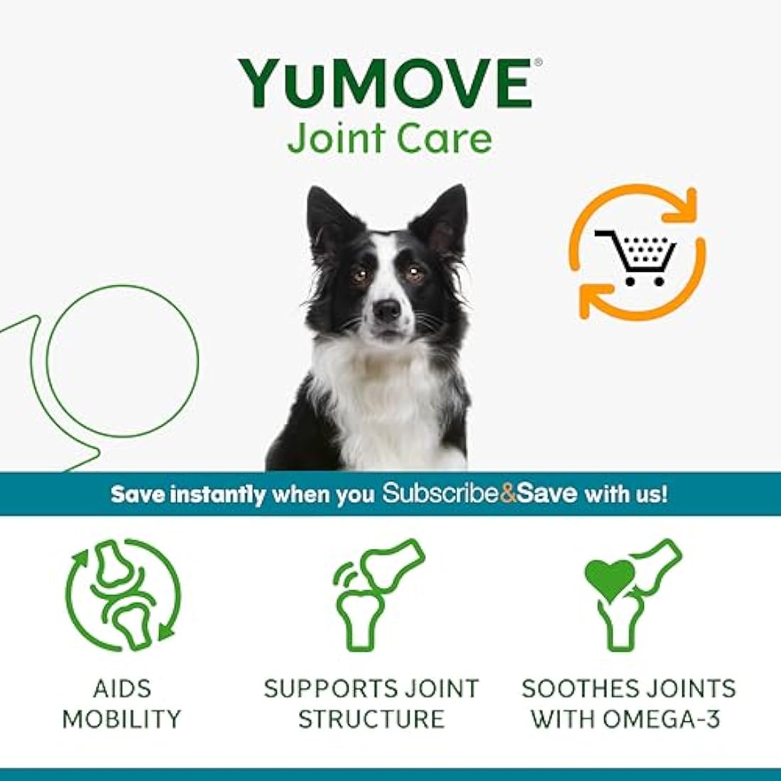 YuMOVE Joint Supplement for Working Dogs, Joint Care, Essential Dog Hip and Joint Aid with Glucosamine, Chondroitin, Green Lipped Mussel, All Ages and Breeds, 480 Tablets