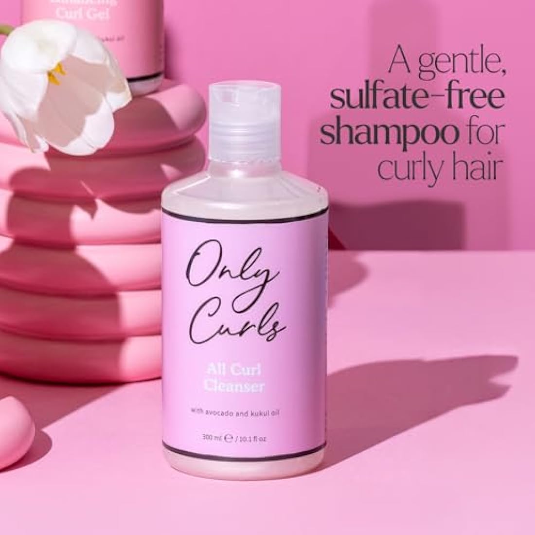 Only Curls Cleansing Bundle, 300ml x2, Curly Hair Shampoo and Conditioner, Sulphate-free, Nourishing, Gentle & Detangling, Hydrated & Frizz-Free, Vegan & Cruelty Free, For All Curly Hair Types