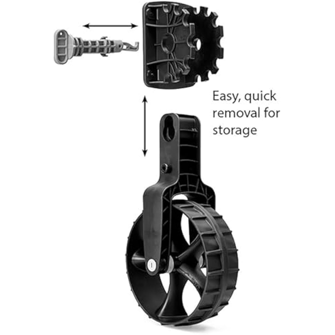 Railblaza Unisex Railblaza Dinghy Wheels, Black, One Size UK
