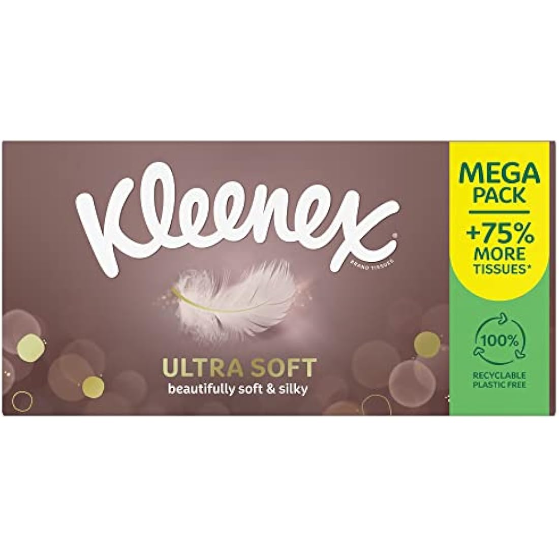 Kleenex® Ultra Soft Tissues Mega Pack - 1,344 Sheets (12 Boxes x 112 Sheets) -– Beautifully Soft and Silky Tissues