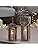 Lights4fun Large Nautical Wooden Decorative TruGlow® LED Candle Lantern Battery Operated with Timer Indoor and Outdoor Use 34cm