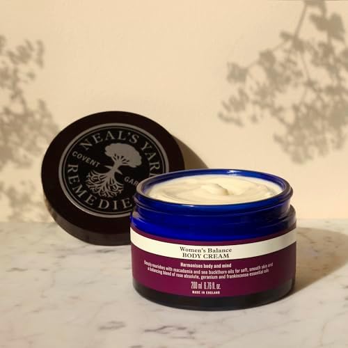 Neal's Yard Remedies | Women's Balance Body Cream | Vegan | Skin Care Gifts for Women | Deeply Nourishing Cream with a Balancing Blend of Essential Oils | 200ml