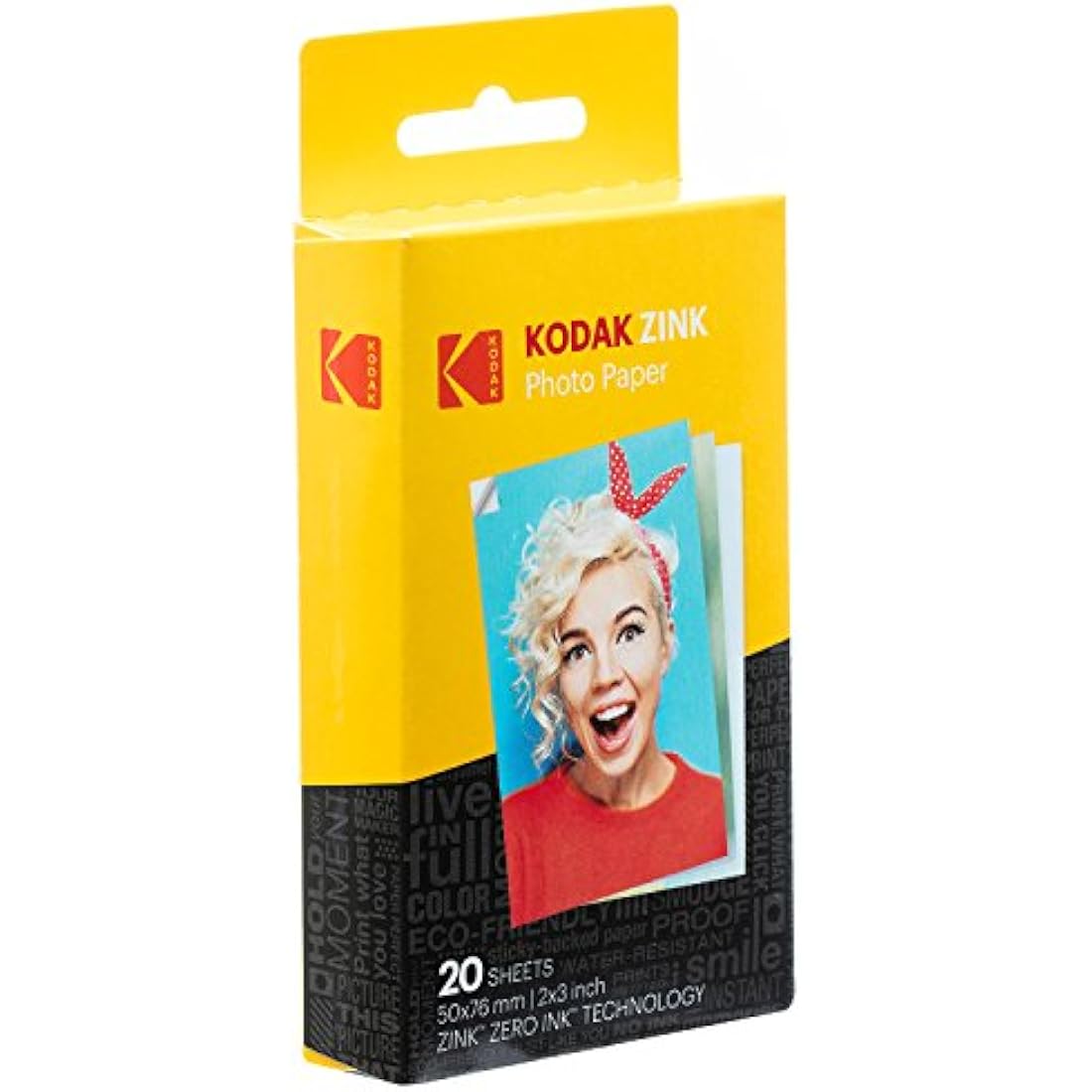 KODAK 5x7 cm Premium ZINK Photo Paper (20 Sheets) Compatible with KODAK PRINTOMATIC