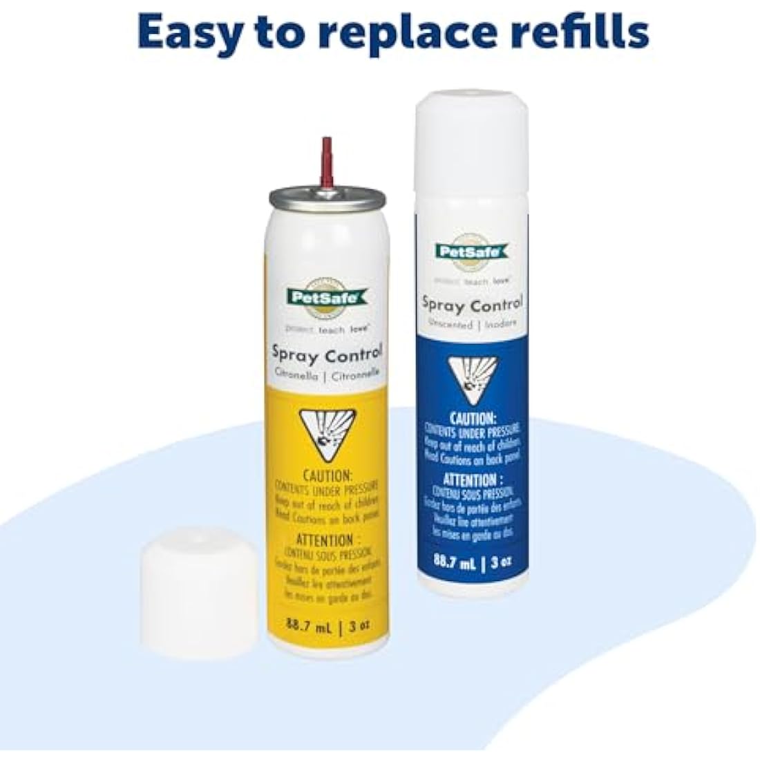 PetSafe - Anti-Bark Spray Refill, 300-400 Jets, Ecological Formula, Compatible With Collar And Spray Training System (old Version) - Citronella