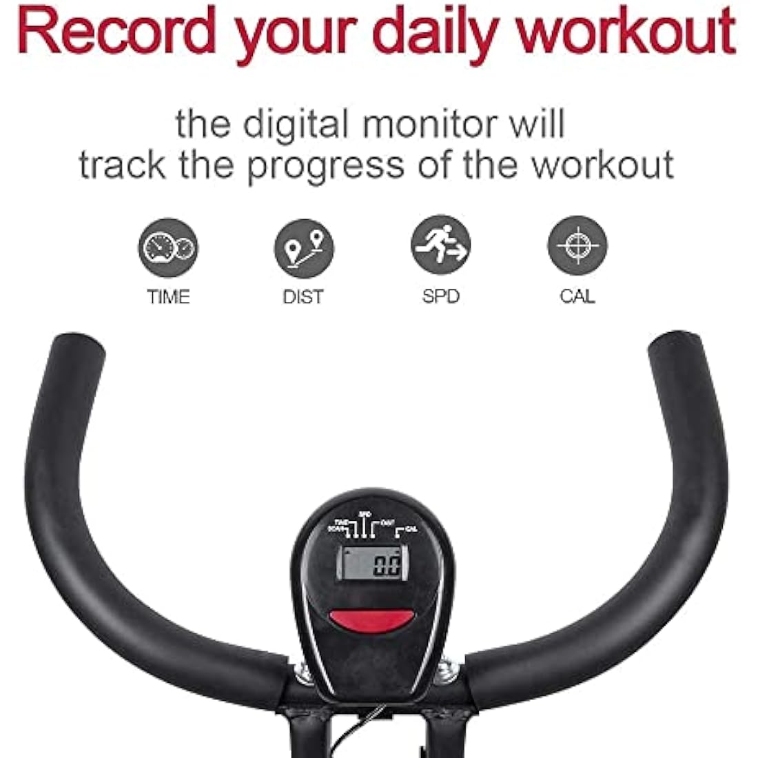 Mini Exercise Bike Pedal Exerciser Resistance Cycle Indoor Gym Office Fit