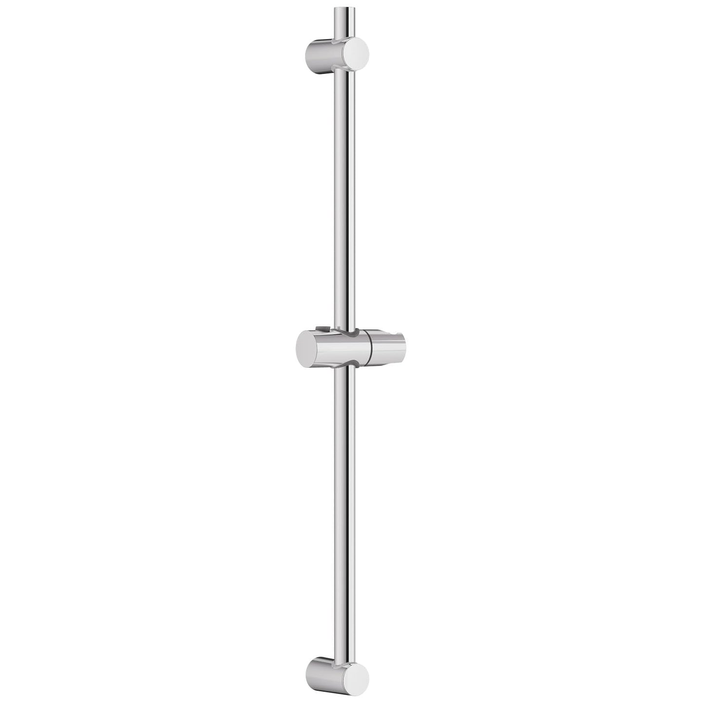 DERW Shower Riser Rail, 70CM Durable 201 Stainless Steel Rail,Corrosion-Resistant with Electroplated Finish, Adjustable Height & 360? Rotation for
