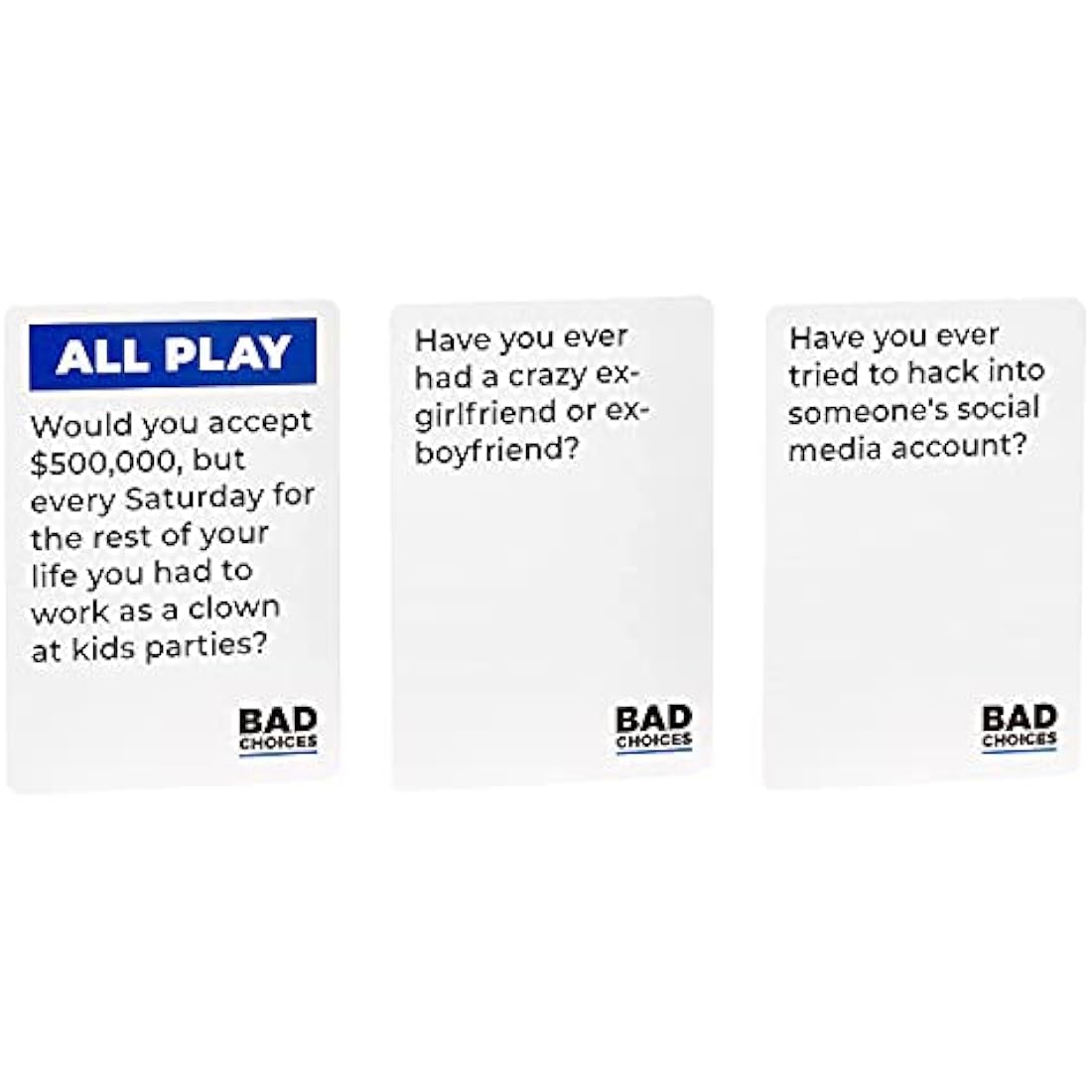 BAD CHOICES Party Game + After Dark Edition Set - Hilarious Adult Card Game for Friends, Fun Parties and Board Games Night with your Group