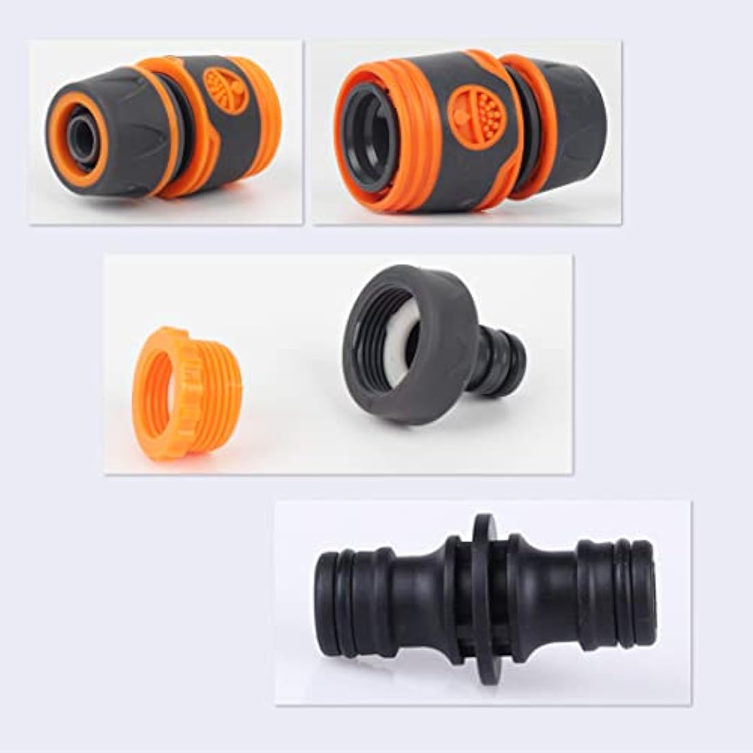 Garden Hose Connector for Hose Pipe, Outside Tap to Hose Connector Fittings Set - Quick Connector, Tap Adapter for Tap 3/4''&1/2'' 2 in 1