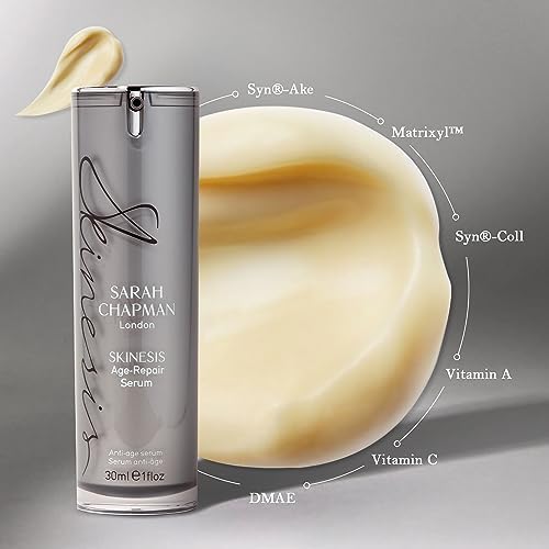 Sarah Chapman Skinesis Age-Repair Serum - Anti-Ageing Serum for Lightweight, Skin-Firming, Radiant Results - Vitamin A for Smoother, Even Skin - Addresses Signs of Ageing and UV Damage, 30 ml