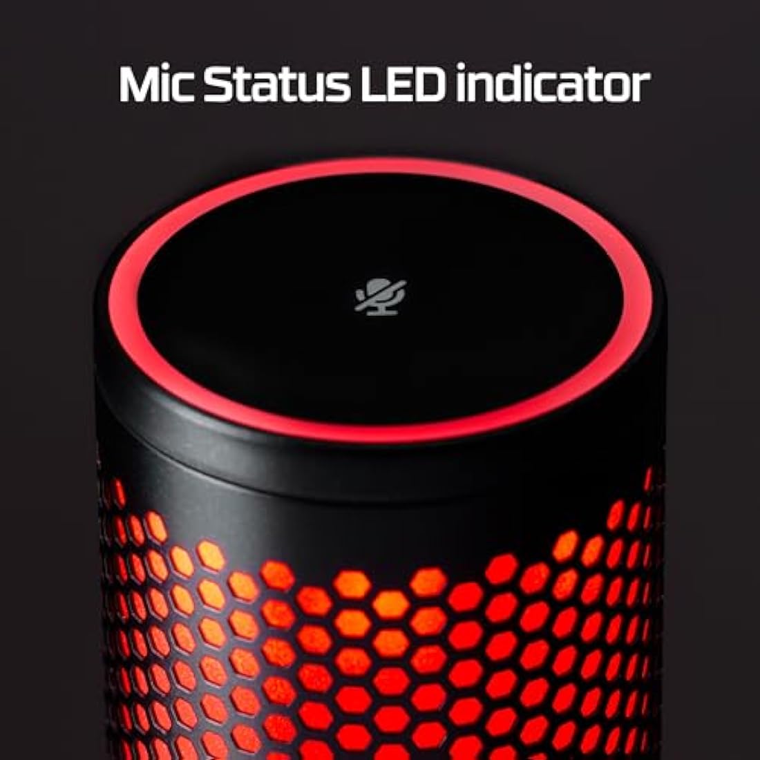 HyperX Quadcast 2 USB Microphone for Gaming, Streaming and Podcasting | On-Board Controls | LED Lighting | Quick Release Shock Mount | Built-in Arm/Stand Mount | PC, Mac, PS5, PS4 | USB-C | Black