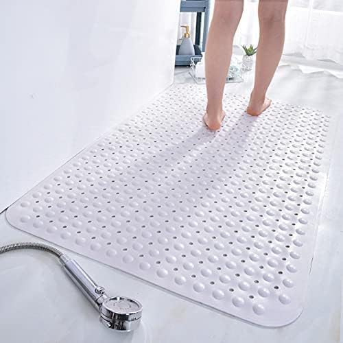 Stafeny Non-Slip Shower Mat for Inside the Non-Slip Anti-Mould Rubber Shower Mat (White, 50x80cm)