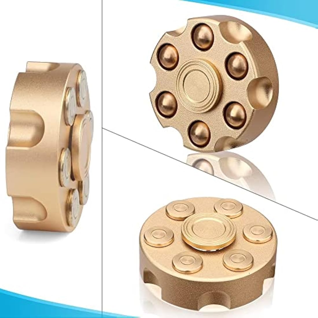 Cool Fidget Spinner Toy Detachable Metal Fingertip Spin Gyro Fidget Desk Sensory Toy for Kids Adults Stress Relief, Birthday Gift for Boy Men, Hand Spinner Anxiety Toy for Home Office