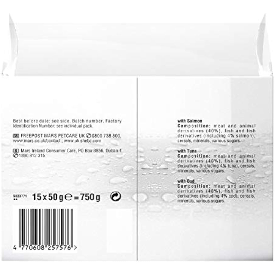 SHEBA Fresh Choice Cat Pouches Fish Collection in Gravy 45x50g