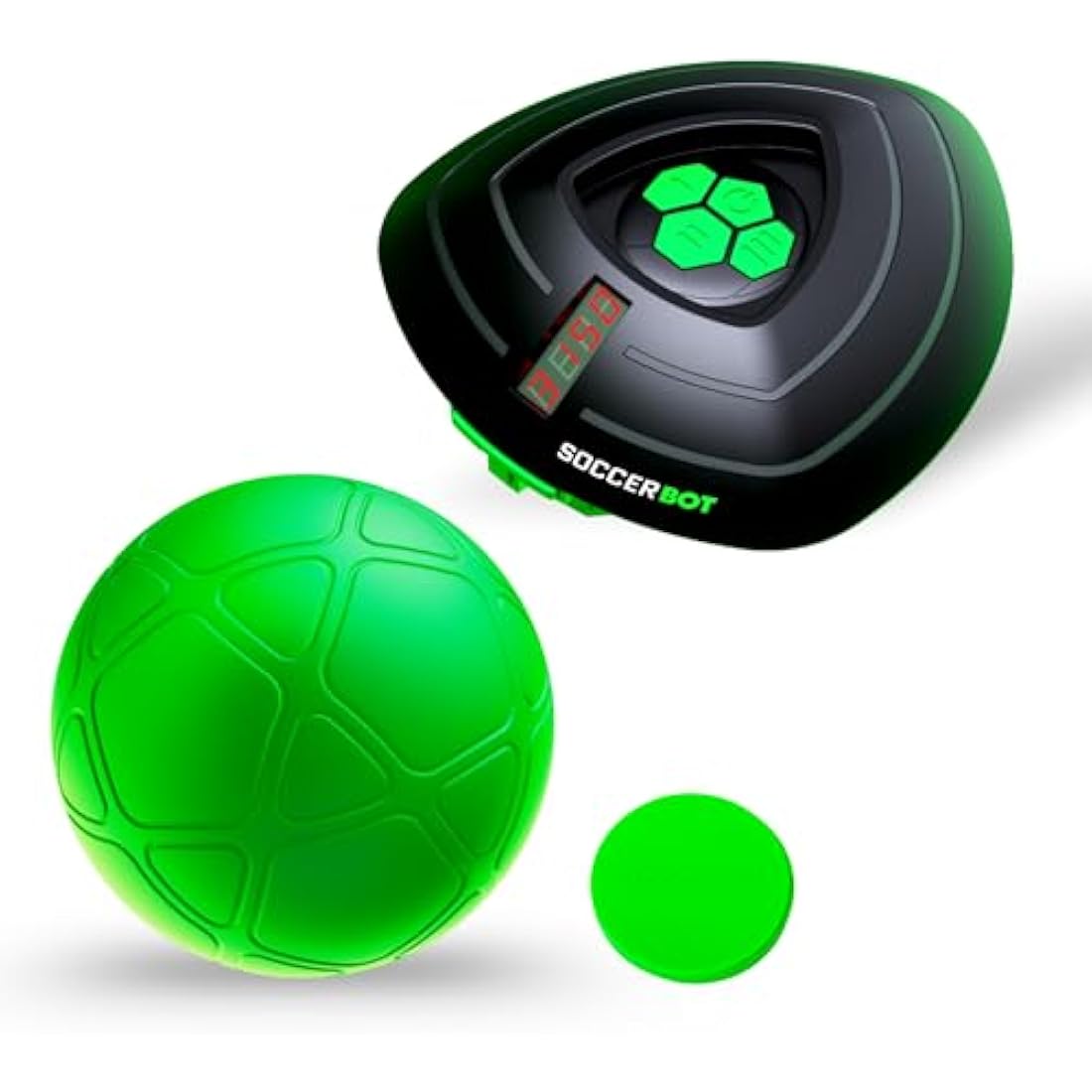 Smart Ball, Soccer Bot Indoor Football Trainer, Football Gifts for Boys, One Size, Black