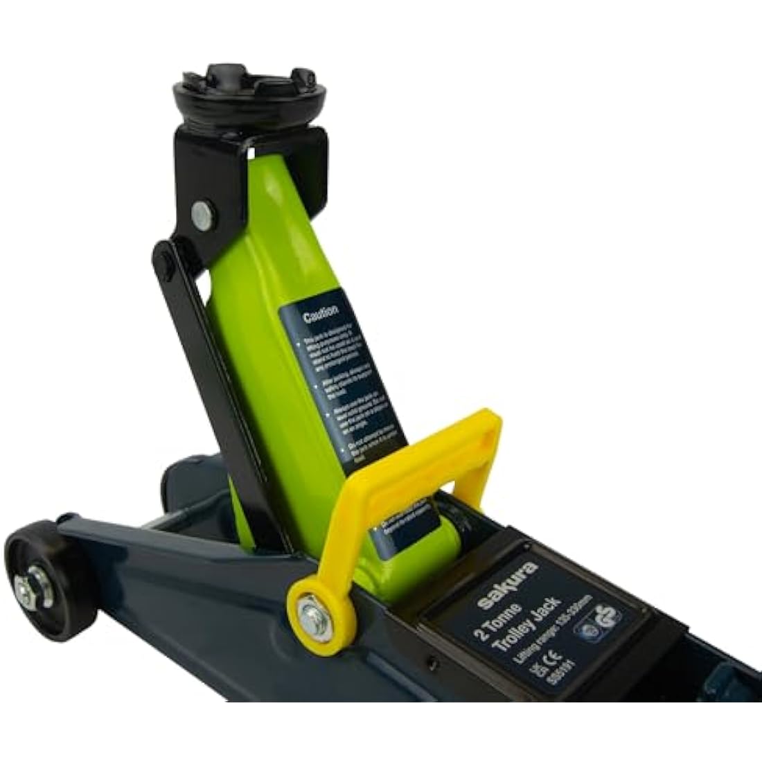 Sakura 2 Tonne Hydraulic Trolley Jack For Cars And Other Vehicles SS5191 - Lifting Range 135 X 330mm - TUV/GS Approved