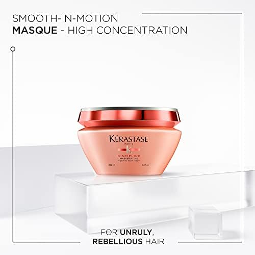 Kérastase Discipline, Restorative Anti-Frizz Hair Mask, For Unruly Hair, With Unique Morpho-Kératine Complex, Masque Maskératine, 200ml