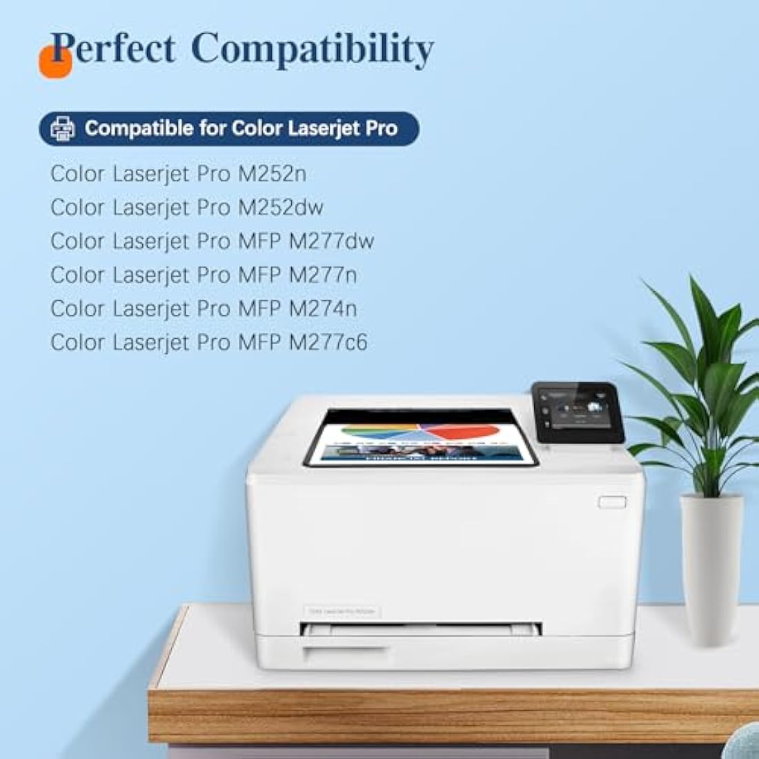 ColorKing Compatible for HP 201X 201A Toner Cartridges Replacement for HP LaserJet Pro M252dw Toner MFP M277n Toner M277dw M274n MFP M252n M277c6 CF400X CF400A CF401X (Black Cyan Yellow Magenta)
