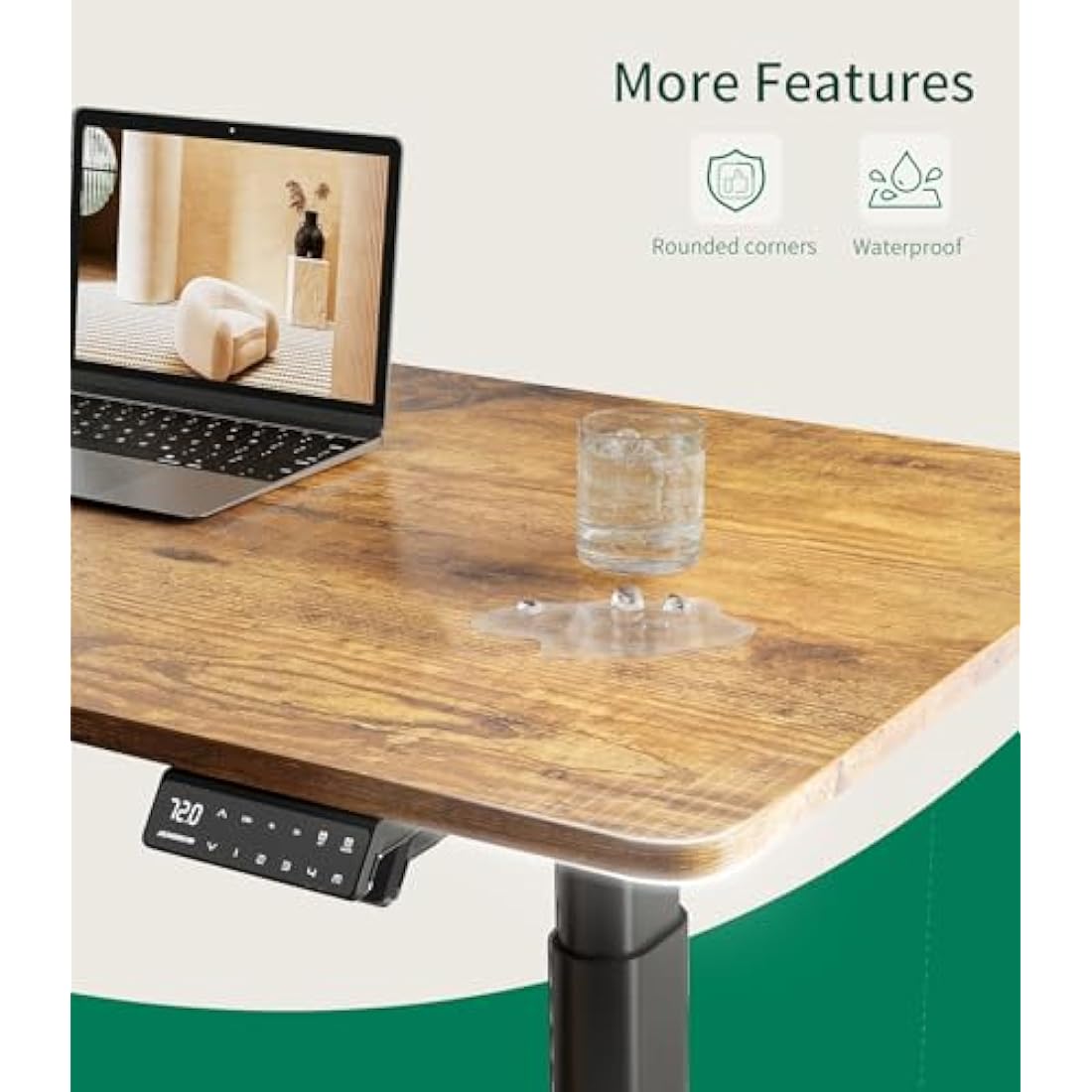 MAIDeSITe Table Top,Desktop for Height Adjustable Electric Standing Desk,160 * 80 * 2.5 cm
