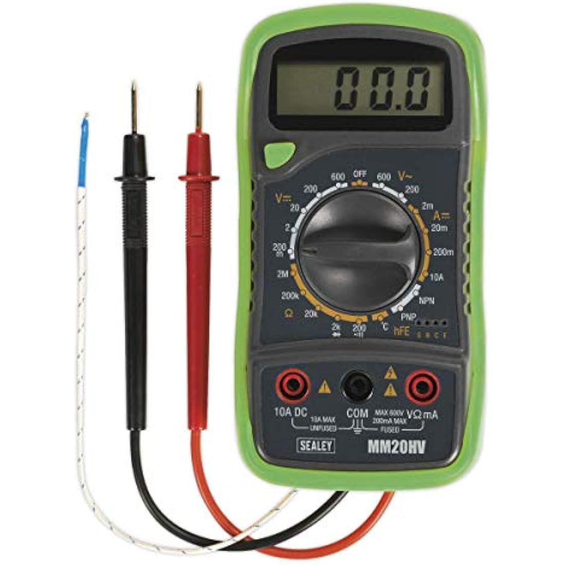 Sealey Mm20Hv Digital Multimeter 8 Function with Thermocouple Hi-Vis