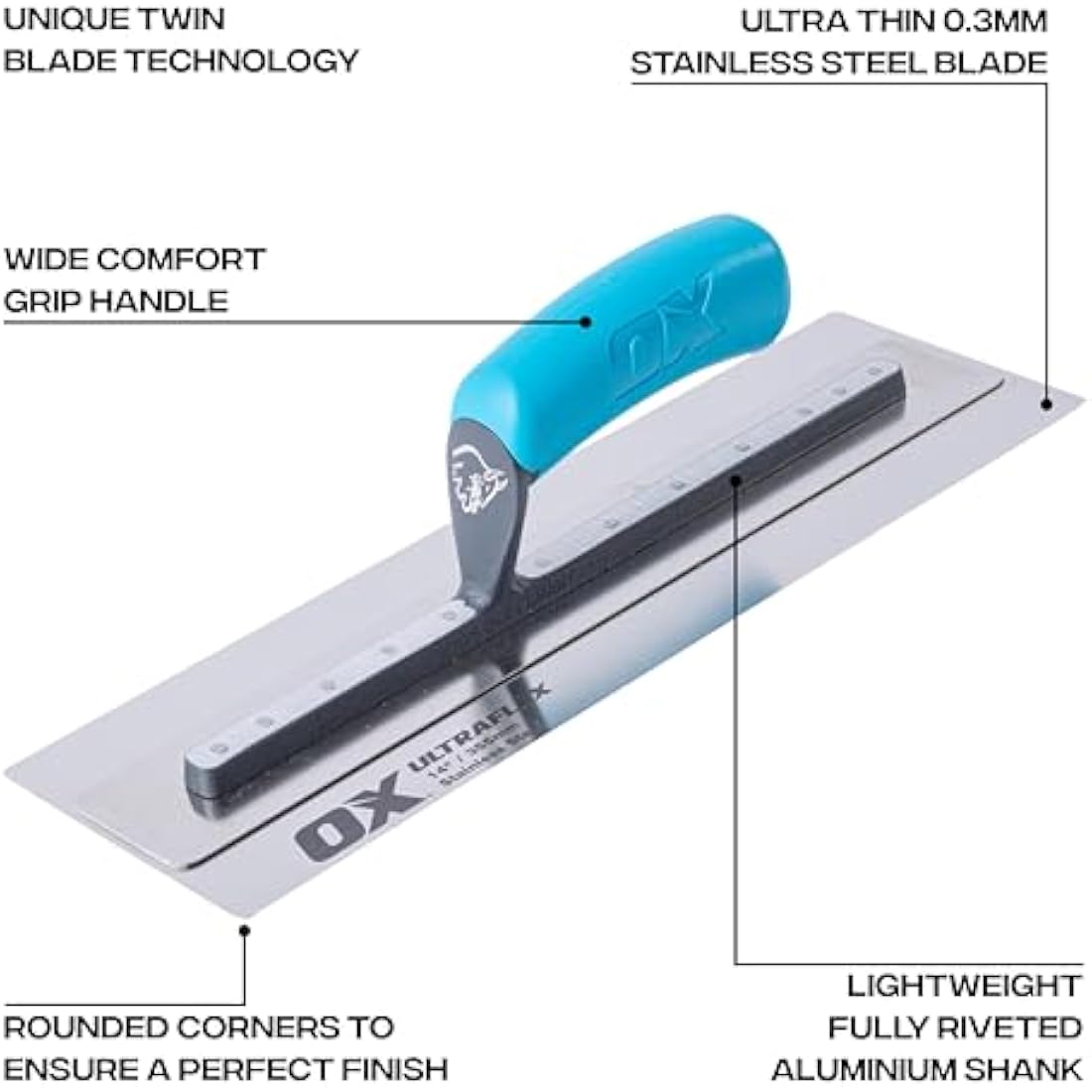OX Pro UltraFlex Finishing Trowel