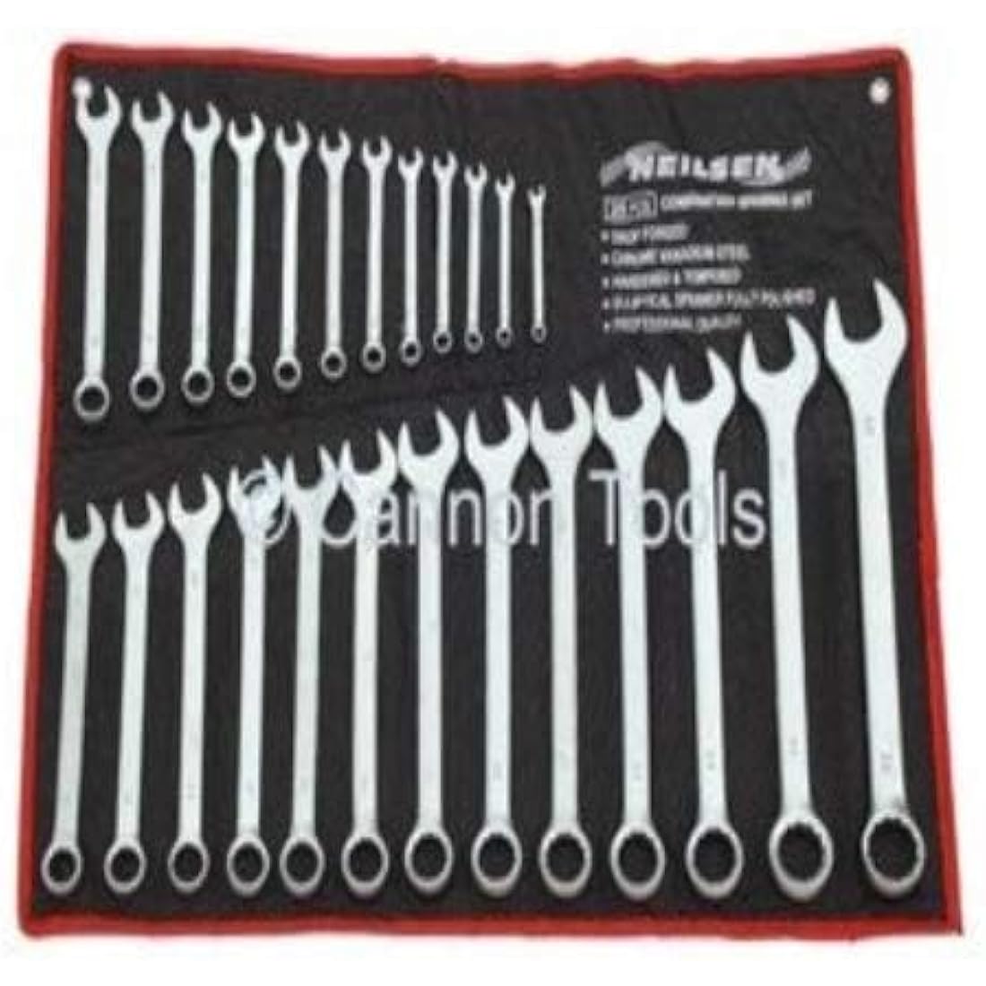 Neilsen ct0795 Spanner Set 25pc (Combination-Satin Finish) 6-32mm, Silver